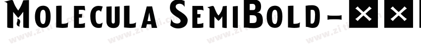 Molecula SemiBold字体转换